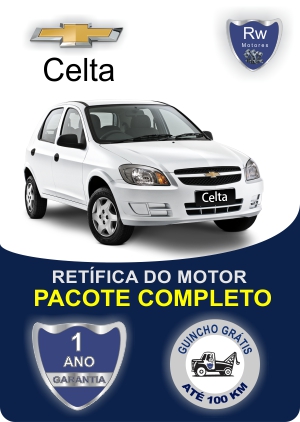 Retífica de motor Chevrolet Celta VHC 1.0 pacote completo Rw Motores